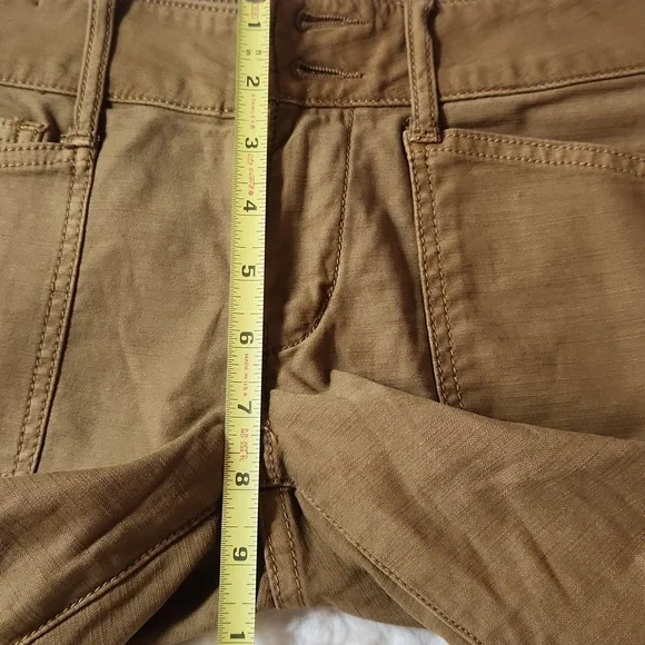New Anthropologie Pilcro The Wanderer  Low Rise Pants Sz 25 Khaki/Sand - Picture 14 of 16